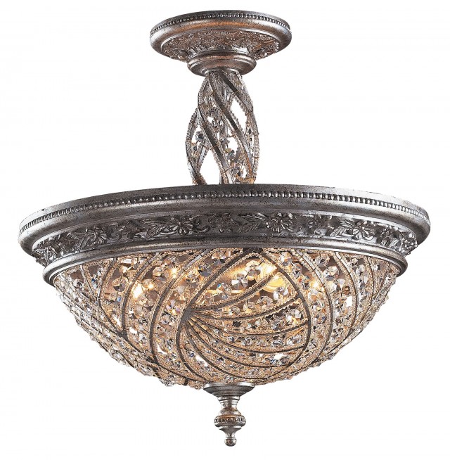 Flush Mount Crystal Chandelier Light Fixture Flush Mount Crystal Chandelier Light Fixture