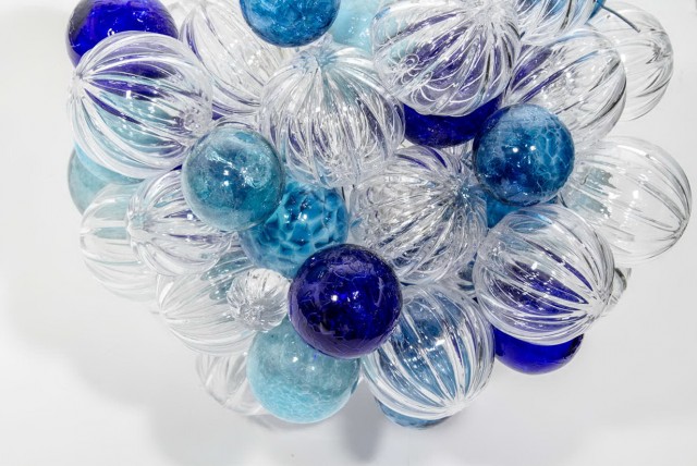 Hand Blown Glass Bubble Chandelier Hand Blown Glass Bubble Chandelier