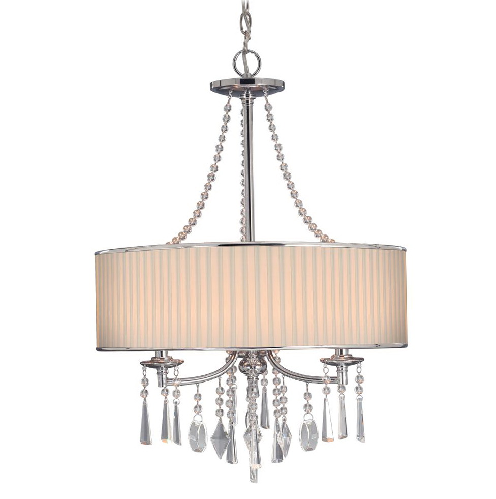Large Drum Shade Chandelier With Crystals | Home Design Ideas