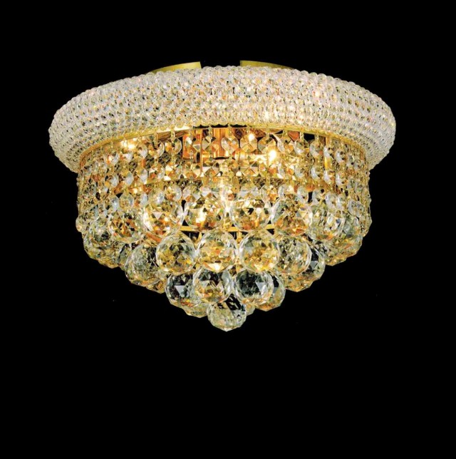 Large Flush Mount Crystal Chandelier Large Flush Mount Crystal Chandelier