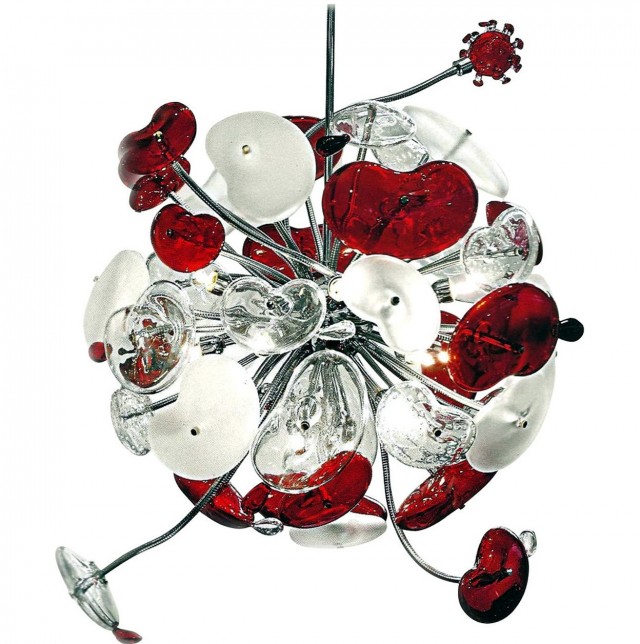 Large Glass Ball Chandelier Large Glass Ball Chandelier