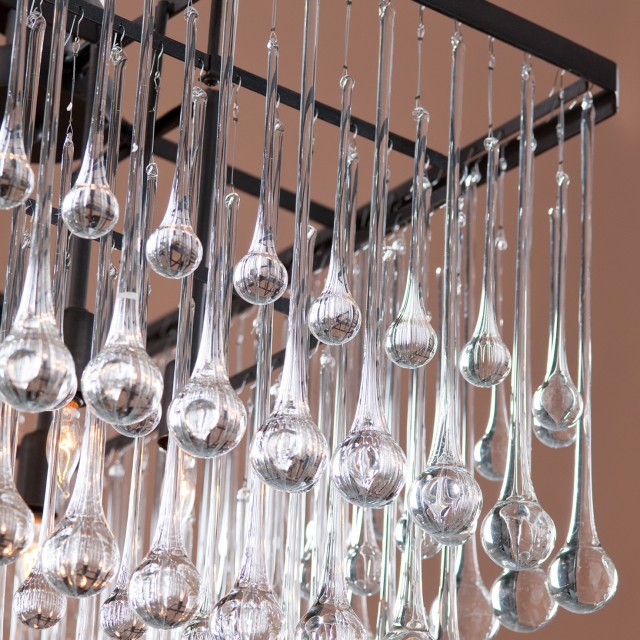 Large Rectangular Crystal Chandelier Large Rectangular Crystal Chandelier