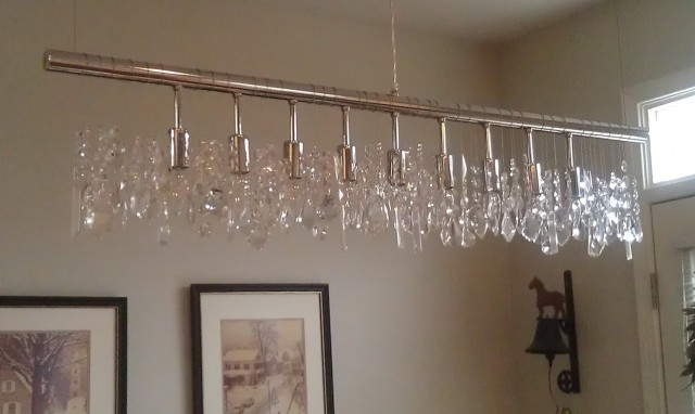 Linear Crystal Chandelier Lighting Linear Crystal Chandelier Lighting