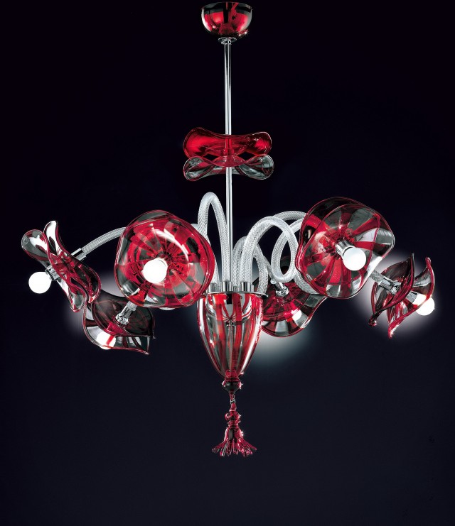 Modern Colored Glass Chandeliers Modern Colored Glass Chandeliers