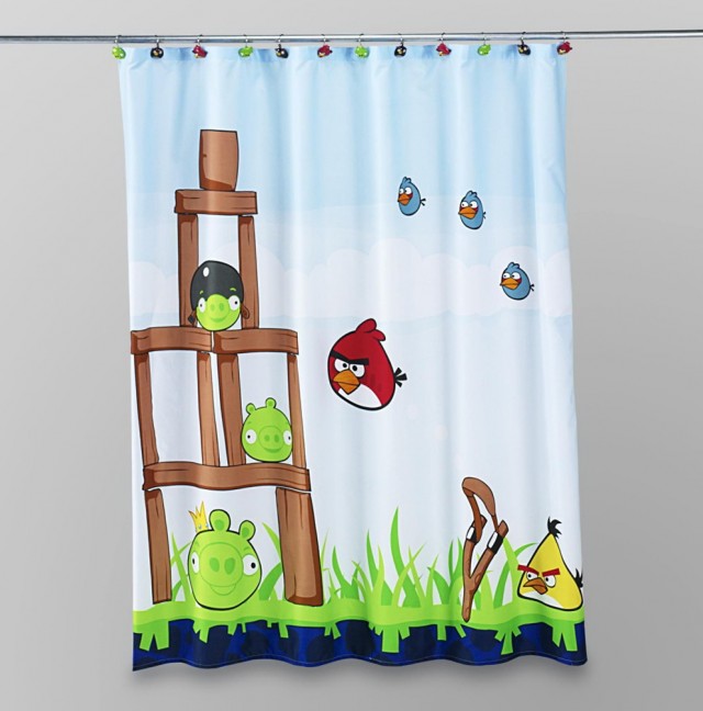 Modern Kids Shower Curtain Modern Kids Shower Curtain