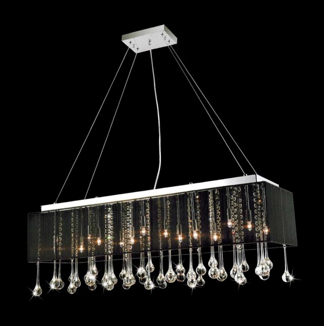 Modern Rectangular Crystal Chandelier Modern Rectangular Crystal Chandelier
