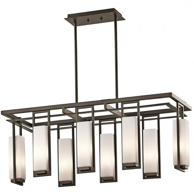 Modern Rectangular Glass Chandelier Modern Rectangular Glass Chandelier