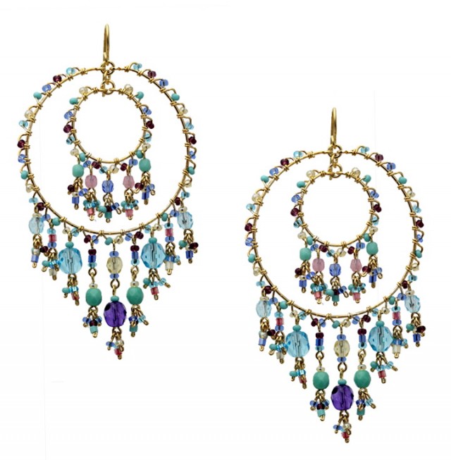 Multi Colored Chandelier Earrings Multi Colored Chandelier Earrings