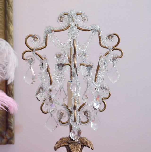 Pink Crystal Chandelier Table Lamp Pink Crystal Chandelier Table Lamp
