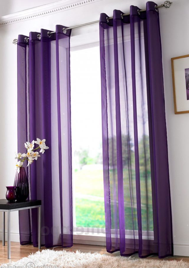 Purple Sheer Curtain Panels Purple Sheer Curtain Panels