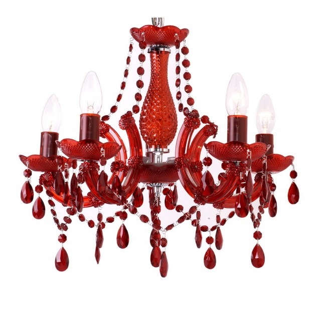 Red Crystal Chandelier Lighting Red Crystal Chandelier Lighting