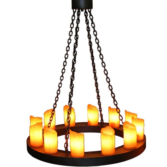 Round Chandelier With Candles Round Chandelier With Candles