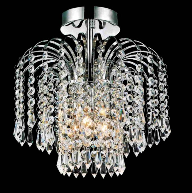 Semi Flush Mount Crystal Chandelier Semi Flush Mount Crystal Chandelier