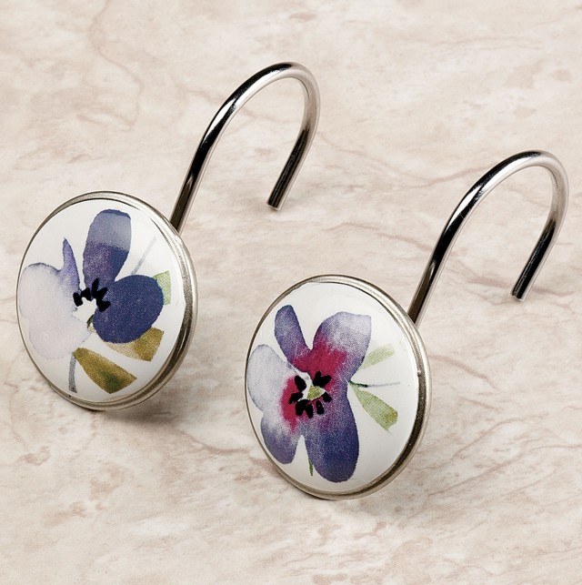 Shower Curtain Hooks Purple Shower Curtain Hooks Purple
