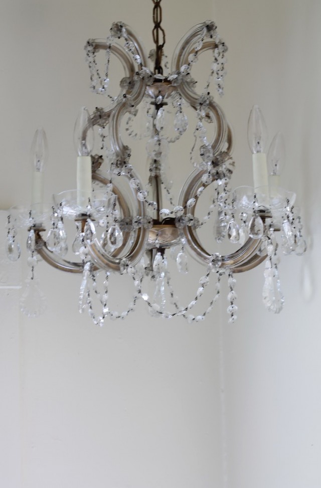 Small Vintage Crystal Chandelier Small Vintage Crystal Chandelier
