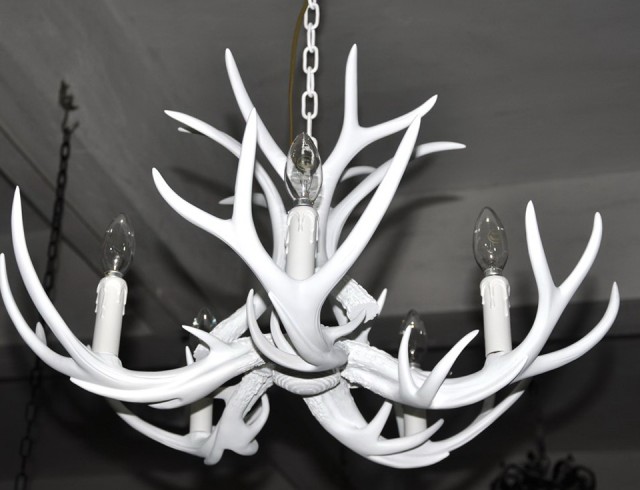 White Antler Chandelier Modern White Antler Chandelier Modern