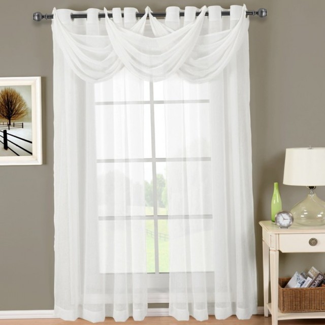 White Sheer Curtains With Valance White Sheer Curtains With Valance