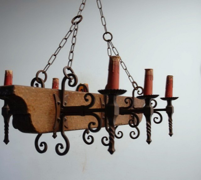 Wood And Wrought Iron Chandeliers Wood And Wrought Iron Chandeliers