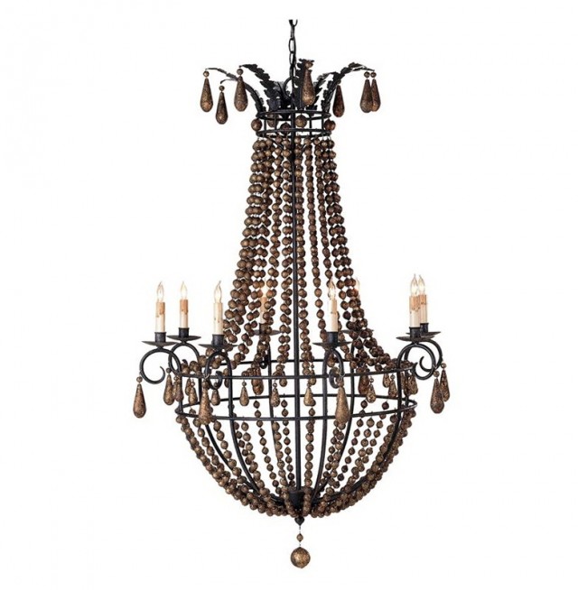 Wooden Bead Chandelier Lighting Wooden Bead Chandelier Lighting
