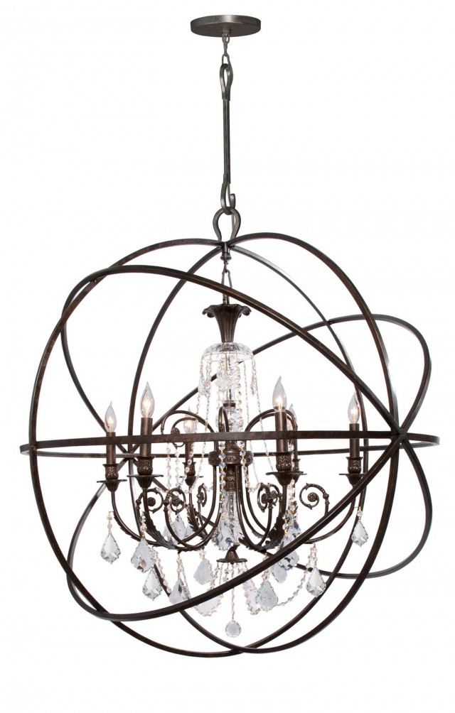 Wrought Iron Orb Chandelier Wrought Iron Orb Chandelier