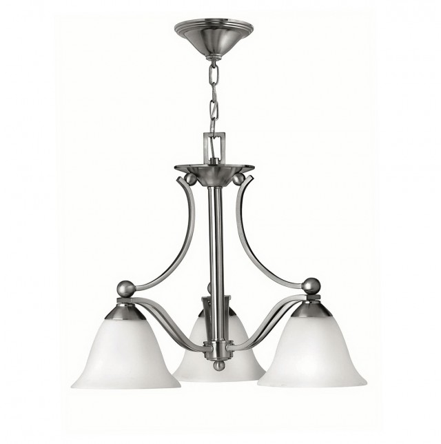 3 Light Chandelier Brushed Nickel 3 Light Chandelier Brushed Nickel