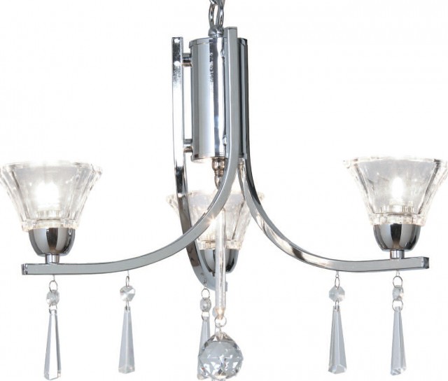 3 Light Chandelier Chrome 3 Light Chandelier Chrome
