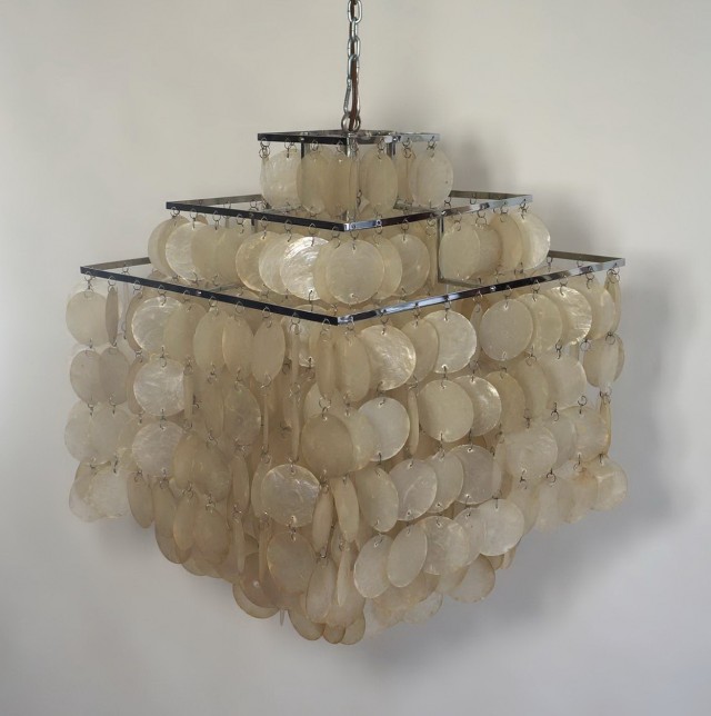 3 Tier Capiz Shell Chandelier 3 Tier Capiz Shell Chandelier