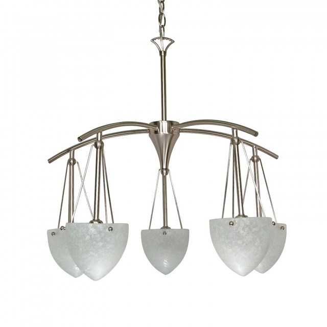 5 Light Chandelier Brushed Nickel 5 Light Chandelier Brushed Nickel