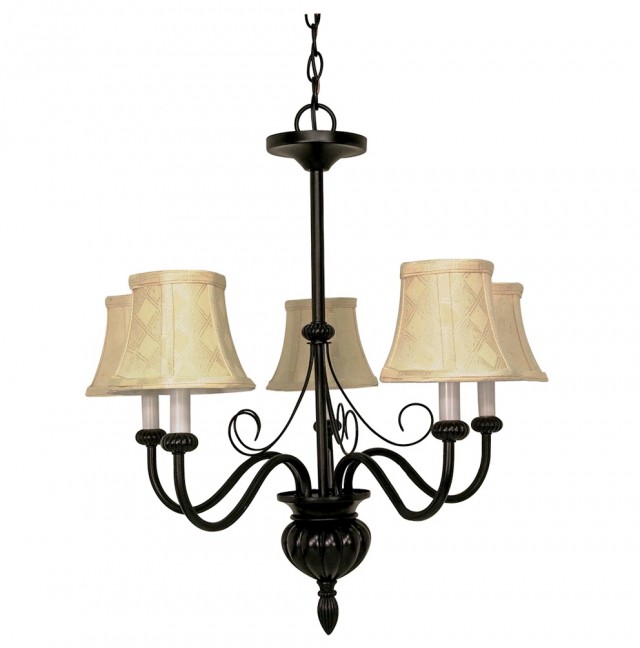 5 Light Chandelier With Shades 5 Light Chandelier With Shades