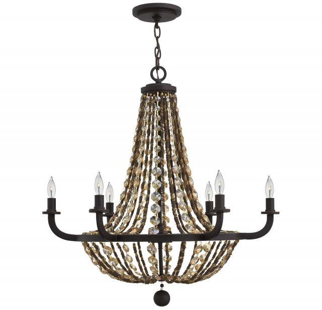 Antique Bronze Chandelier With Crystals Antique Bronze Chandelier With Crystals