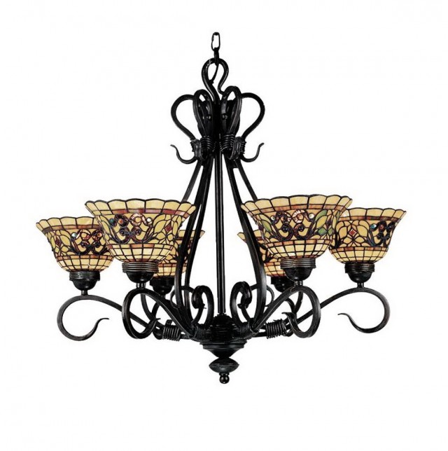 Antique Tiffany Style Chandelier Antique Tiffany Style Chandelier