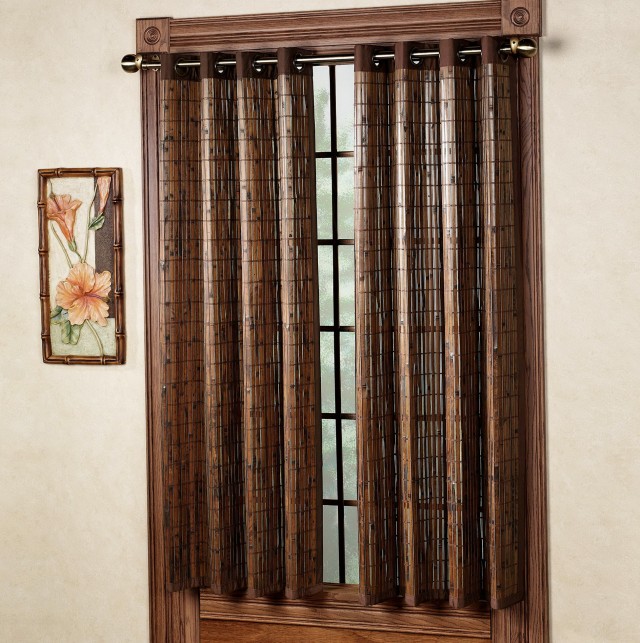 Bamboo Curtain Panels Grommet Bamboo Curtain Panels Grommet