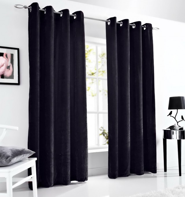 Black Velvet Curtains 90x90 Black Velvet Curtains 90x90