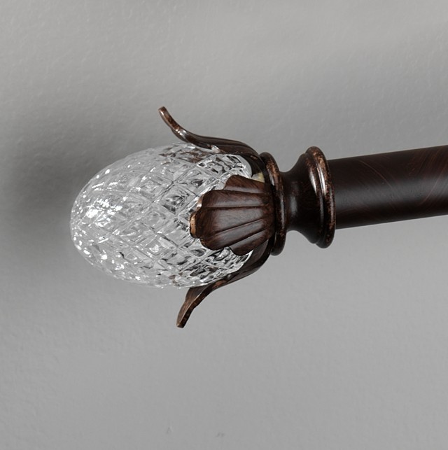 Brass Curtain Rods With Glass Finials Brass Curtain Rods With Glass Finials