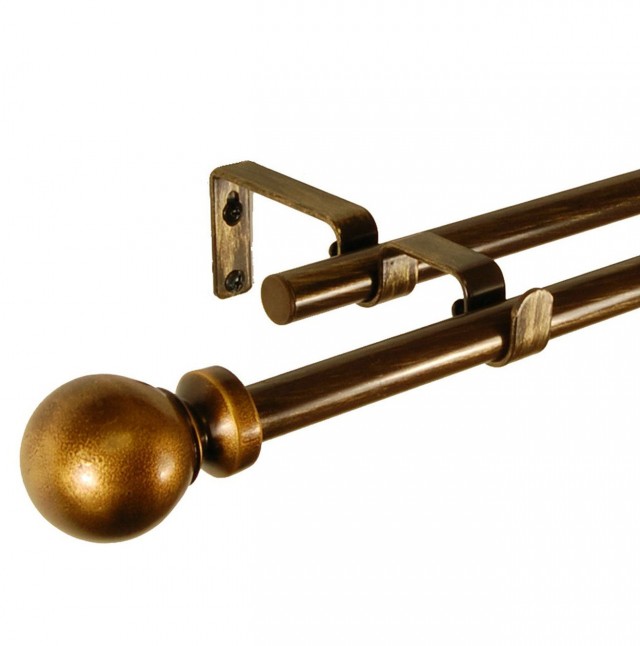 Double Curtain Rod Set 144 Inches Double Curtain Rod Set 144 Inches