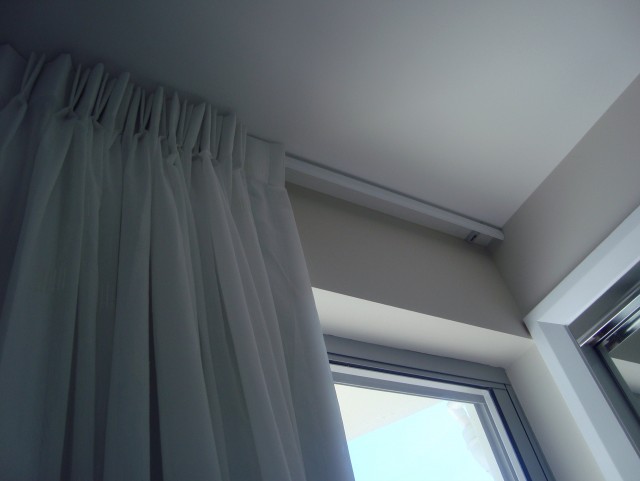 Double Curtain Track Ceiling Mount Double Curtain Track Ceiling Mount