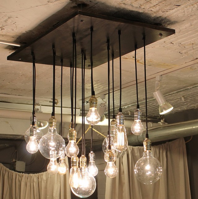 10 Light Edison Chandelier Home Design Ideas Edison Light Bulb Chandelier Uk