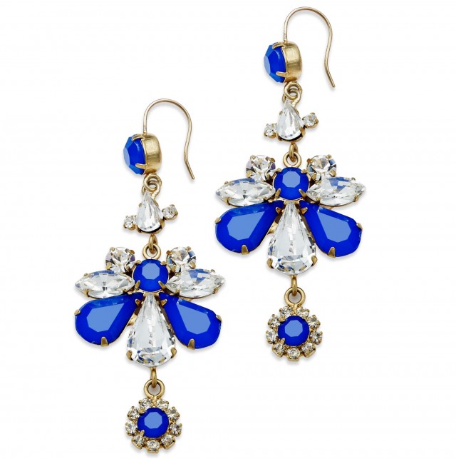 Gold Rhinestone Chandelier Earrings Gold Rhinestone Chandelier Earrings
