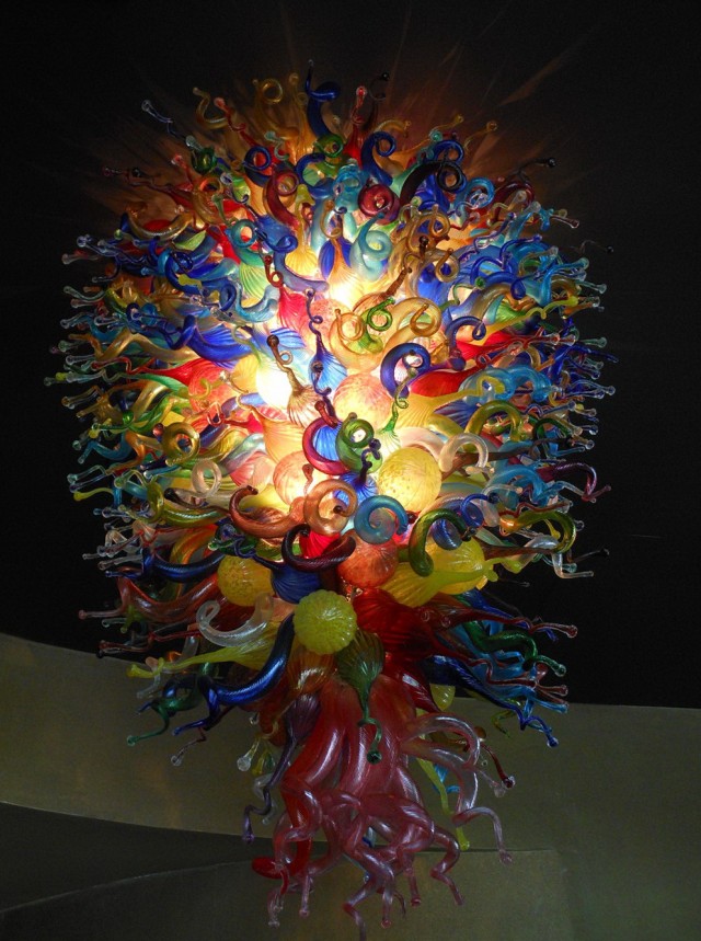 Hand Blown Glass Chandelier Hand Blown Glass Chandelier
