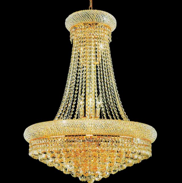 Large Round Crystal Chandelier Large Round Crystal Chandelier