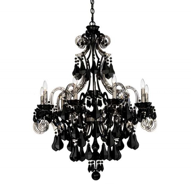 Modern Black Crystal Chandelier Modern Black Crystal Chandelier