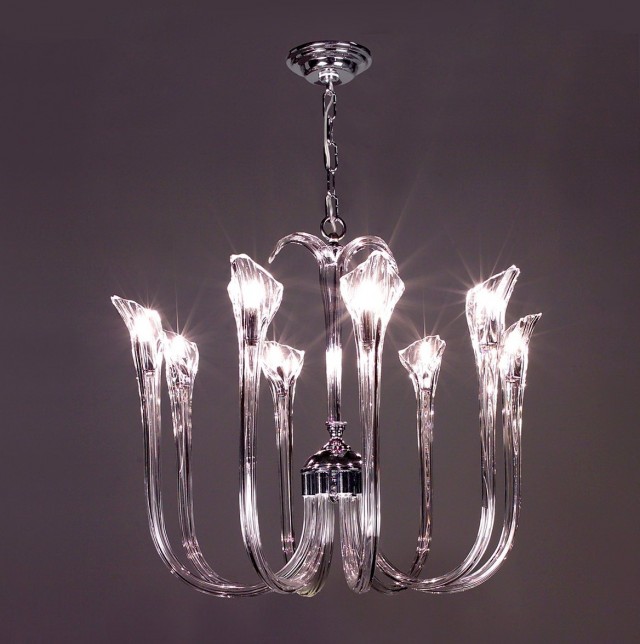 Modern Crystal 9 Light Chandelier Modern Crystal 9 Light Chandelier