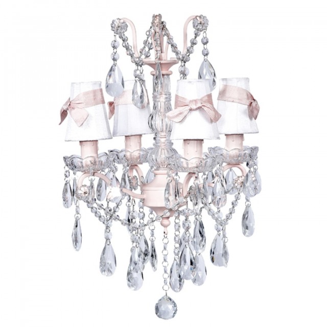 Pink Crystal Chandelier Light Pink Crystal Chandelier Light