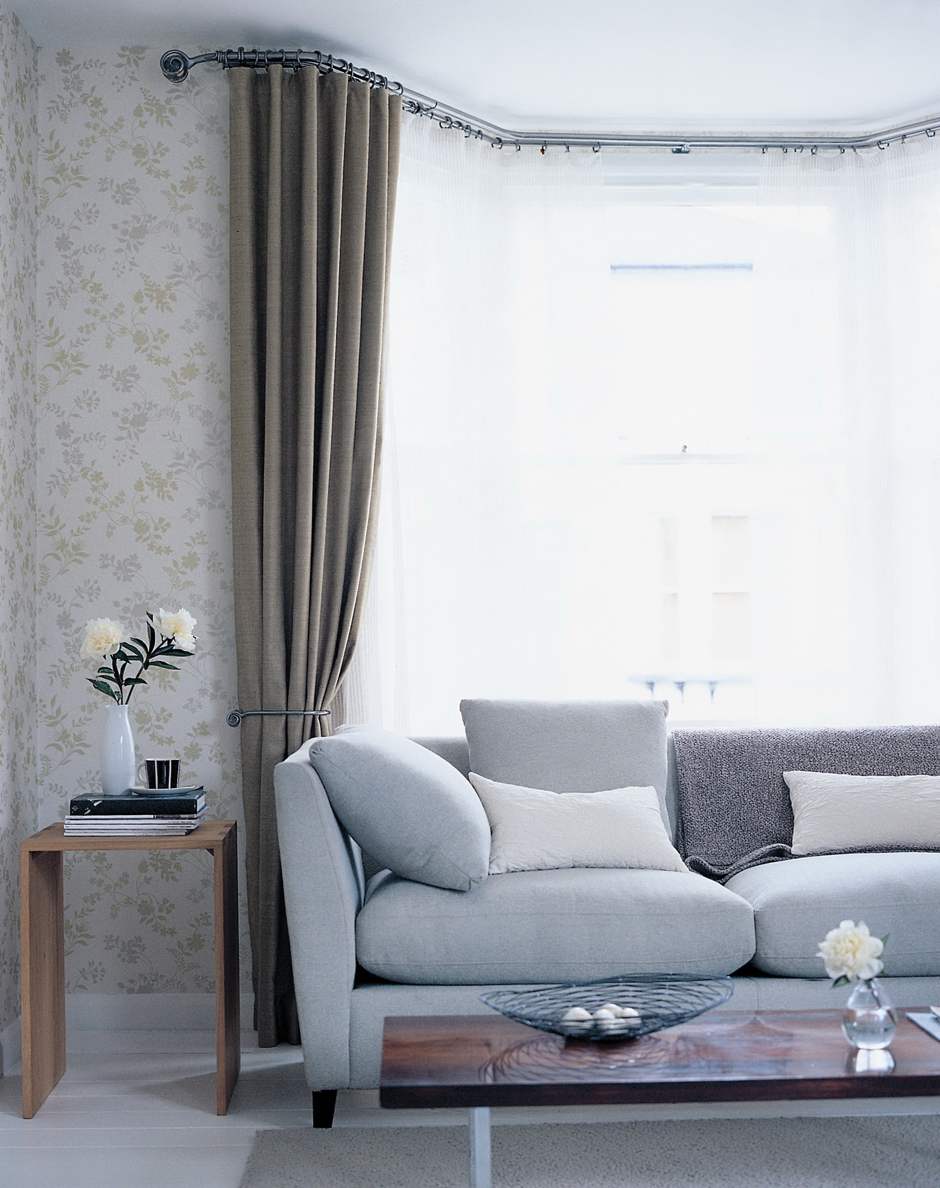 Square Bay Window Curtain Ideas Home Design Square Bay Window Curtain Ideas