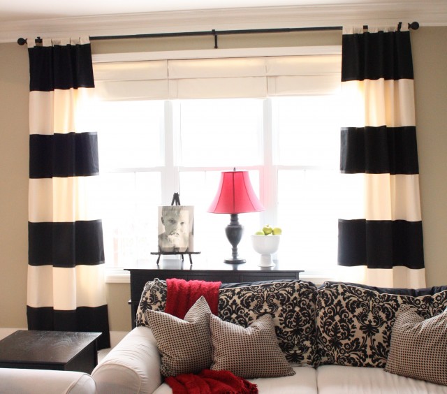 White And Black Curtains For Living Room White And Black Curtains For Living Room