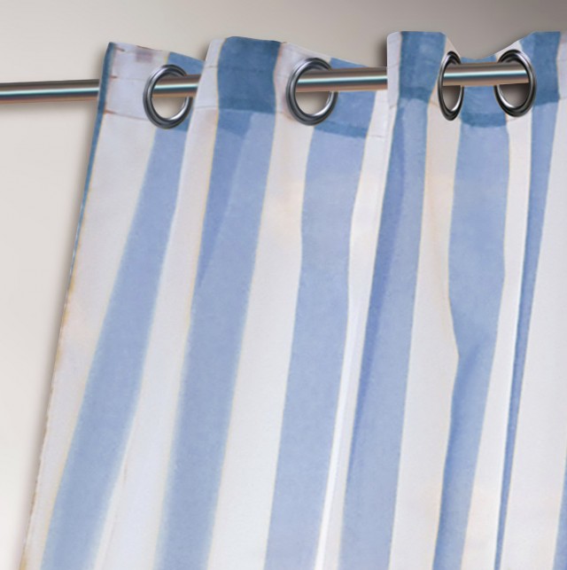 White And Blue Striped Curtains White And Blue Striped Curtains