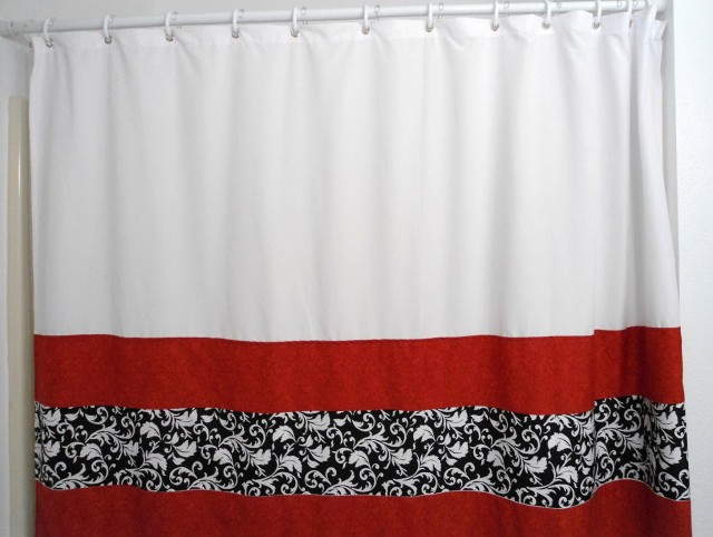 White And Red Curtain Panels White And Red Curtain Panels