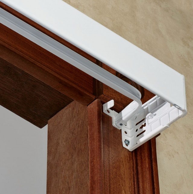 White Double Curtain Rod Set White Double Curtain Rod Set