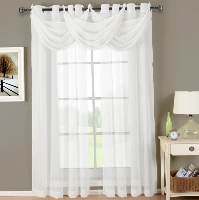 White Grommet Curtains 63 White Grommet Curtains 63