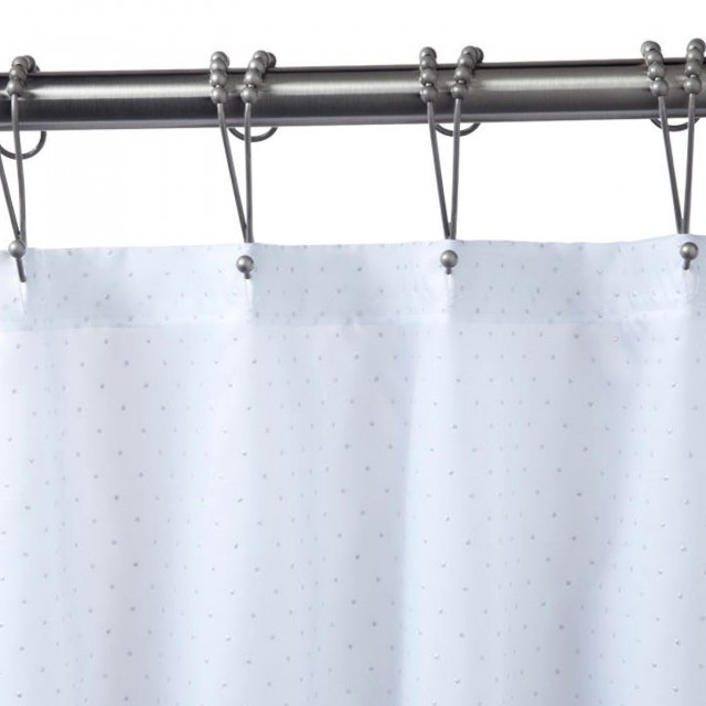 White Polyester Shower Curtain White Polyester Shower Curtain